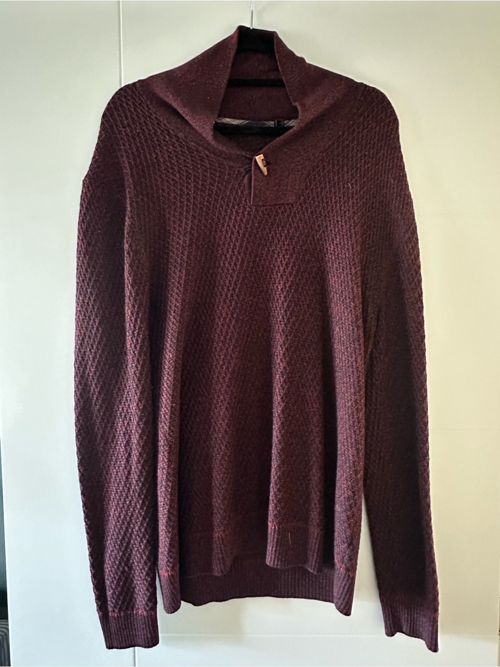 Mexx Men's Crewneck Sweater in Deep Burgundy